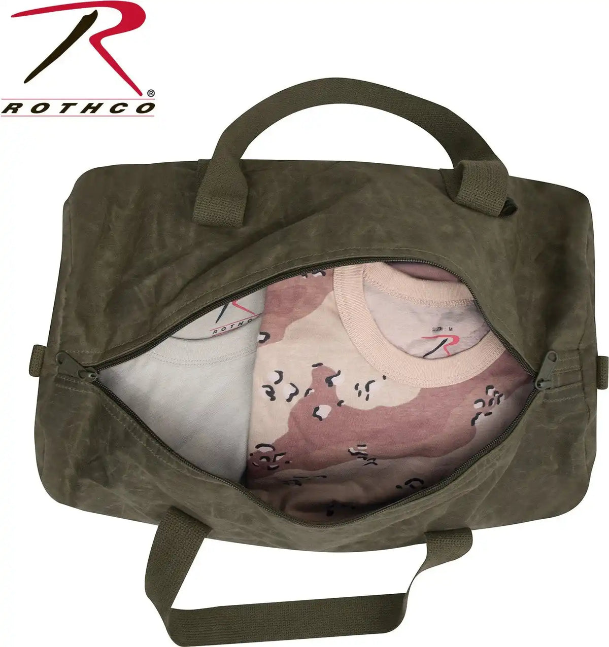 Rothco Waxed Canvas Shoulder Duffle Bag 19 Inch