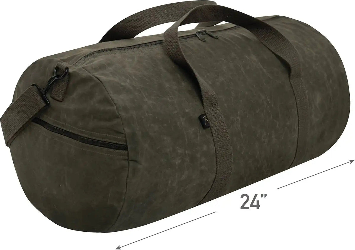 Rothco Waxed Canvas Shoulder Duffle Bag 24 Inch
