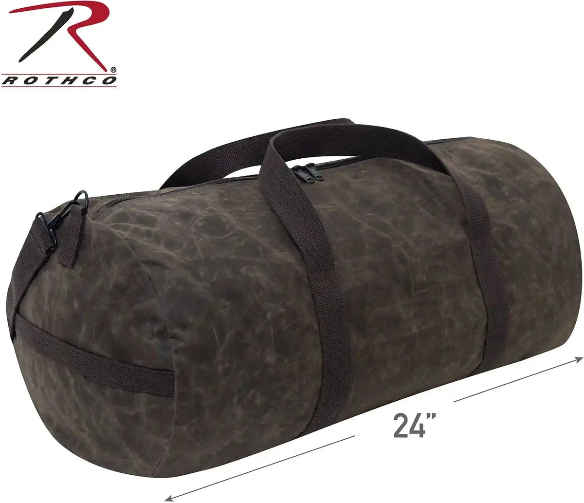 Rothco Waxed Canvas Shoulder Duffle Bag 24 Inch