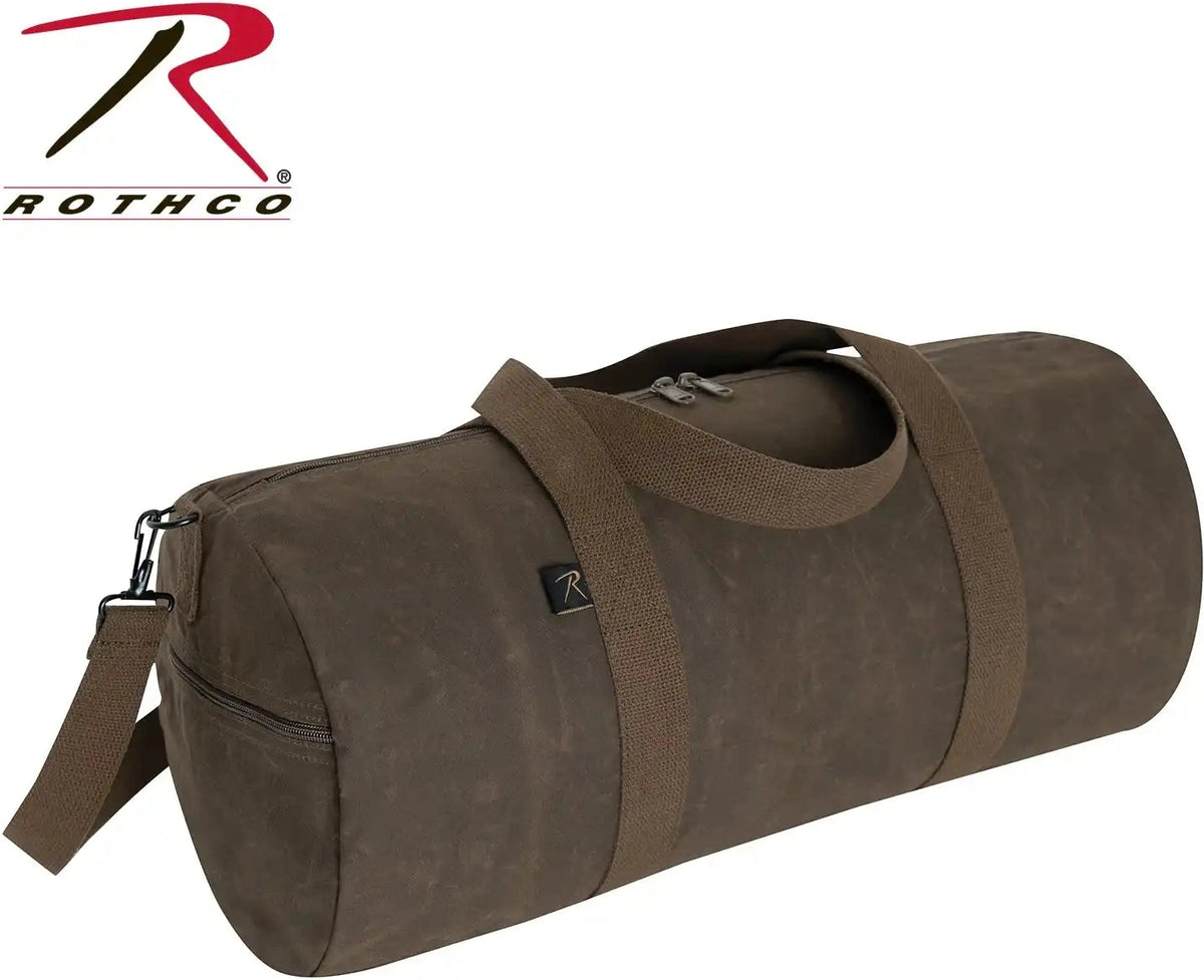 Rothco Waxed Canvas Shoulder Duffle Bag 24 Inch
