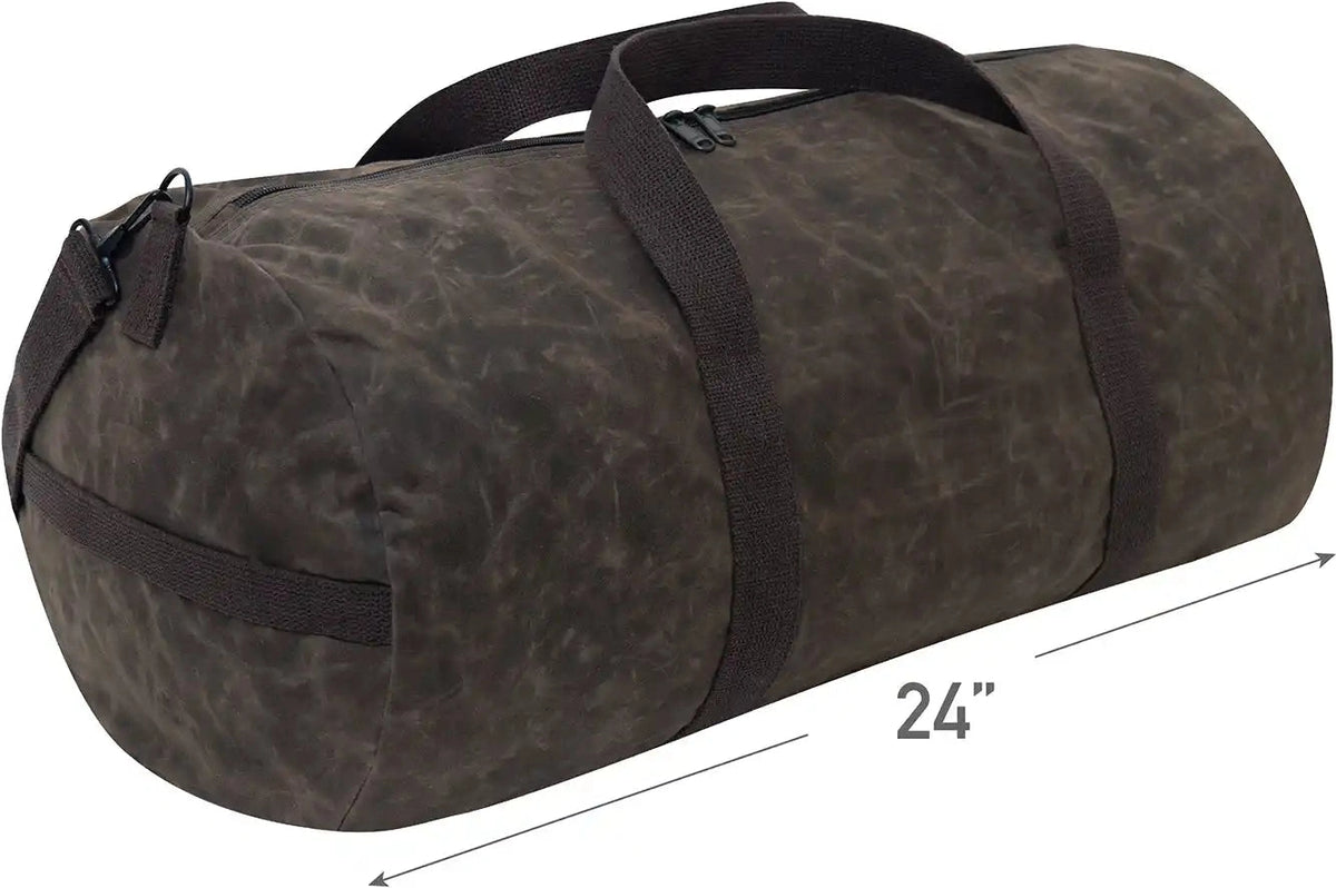 Rothco Waxed Canvas Shoulder Duffle Bag 24 Inch