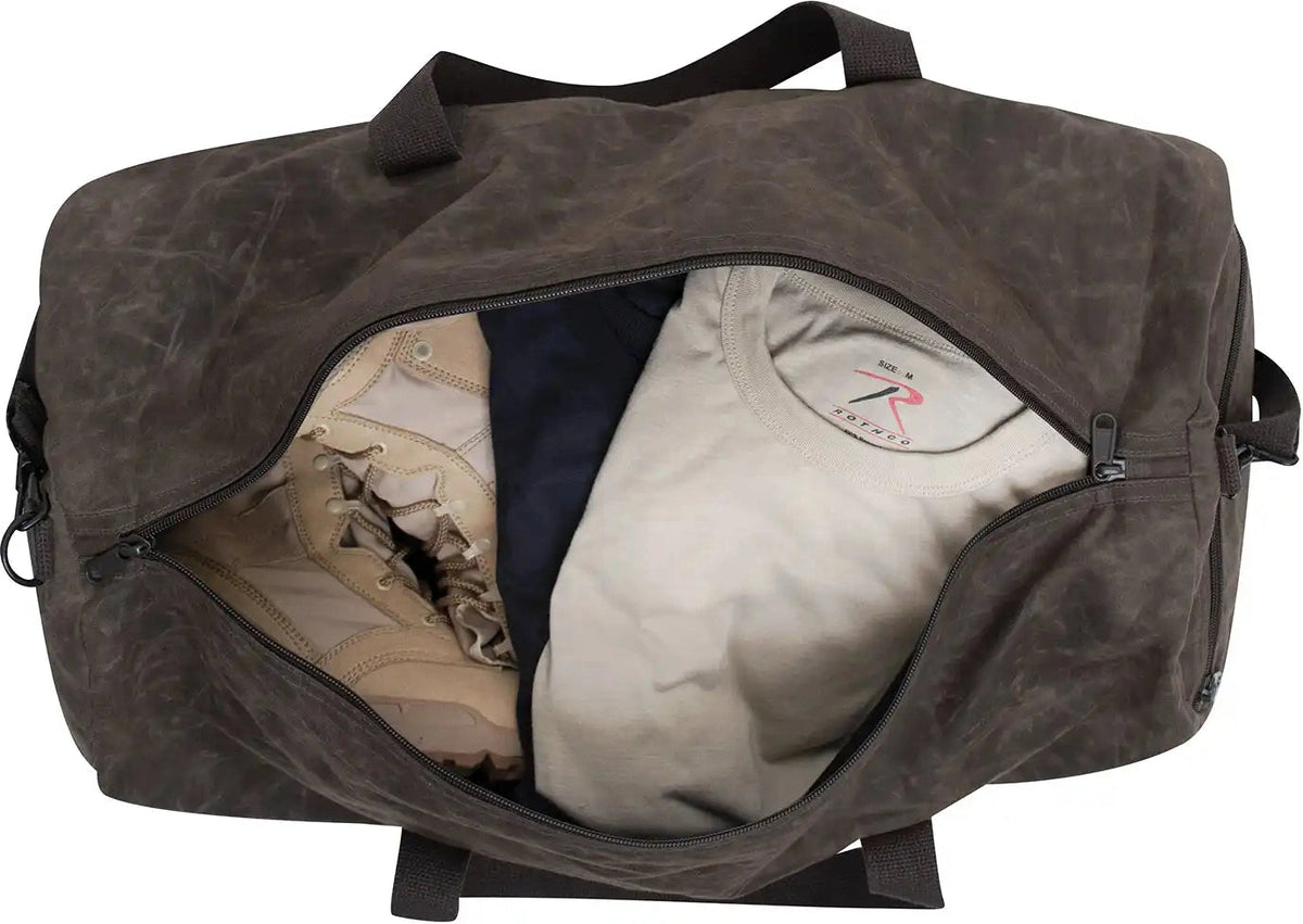 Rothco Waxed Canvas Shoulder Duffle Bag 24 Inch