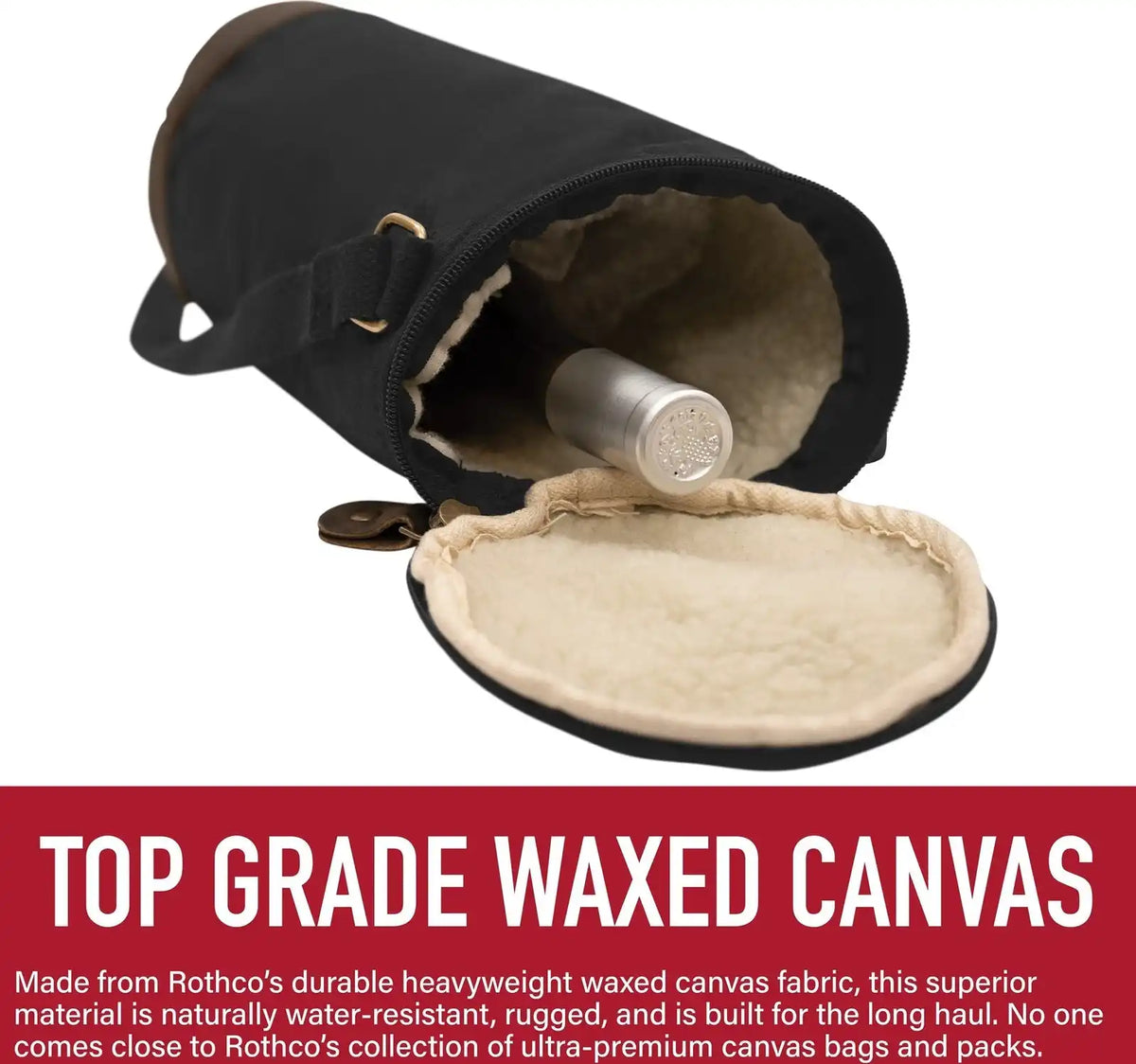 Rothco Waxed Canvas Wine Carrier Tote Bag
