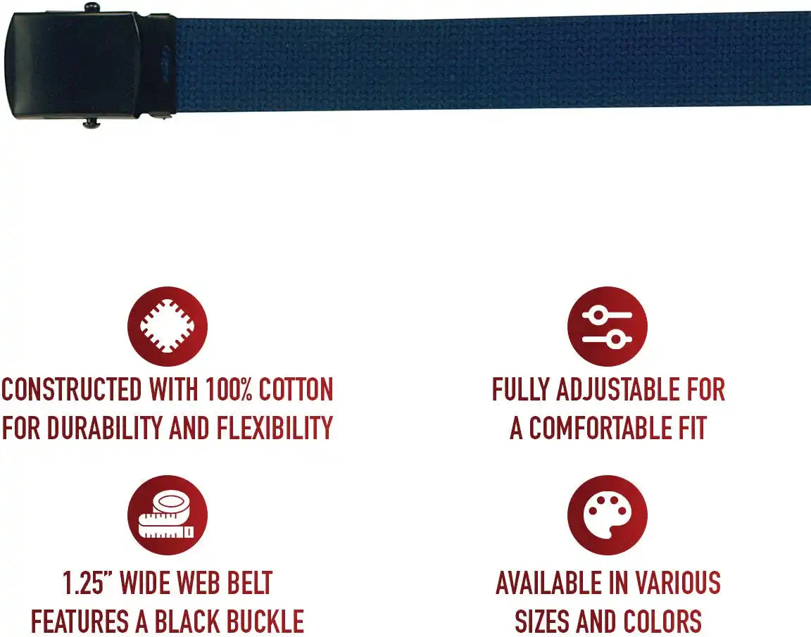 Rothco Web Belt with Buckle