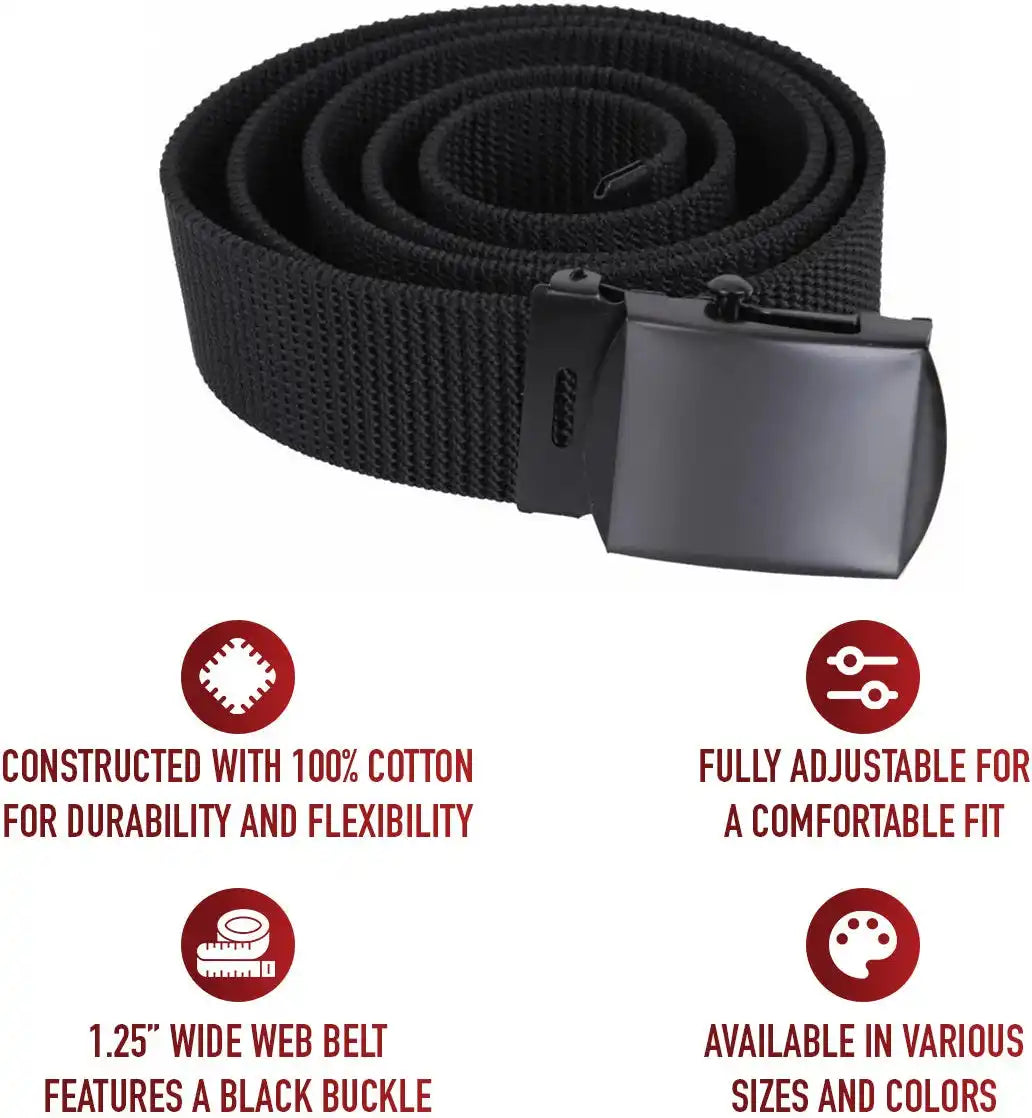Rothco Web Belt with Buckle