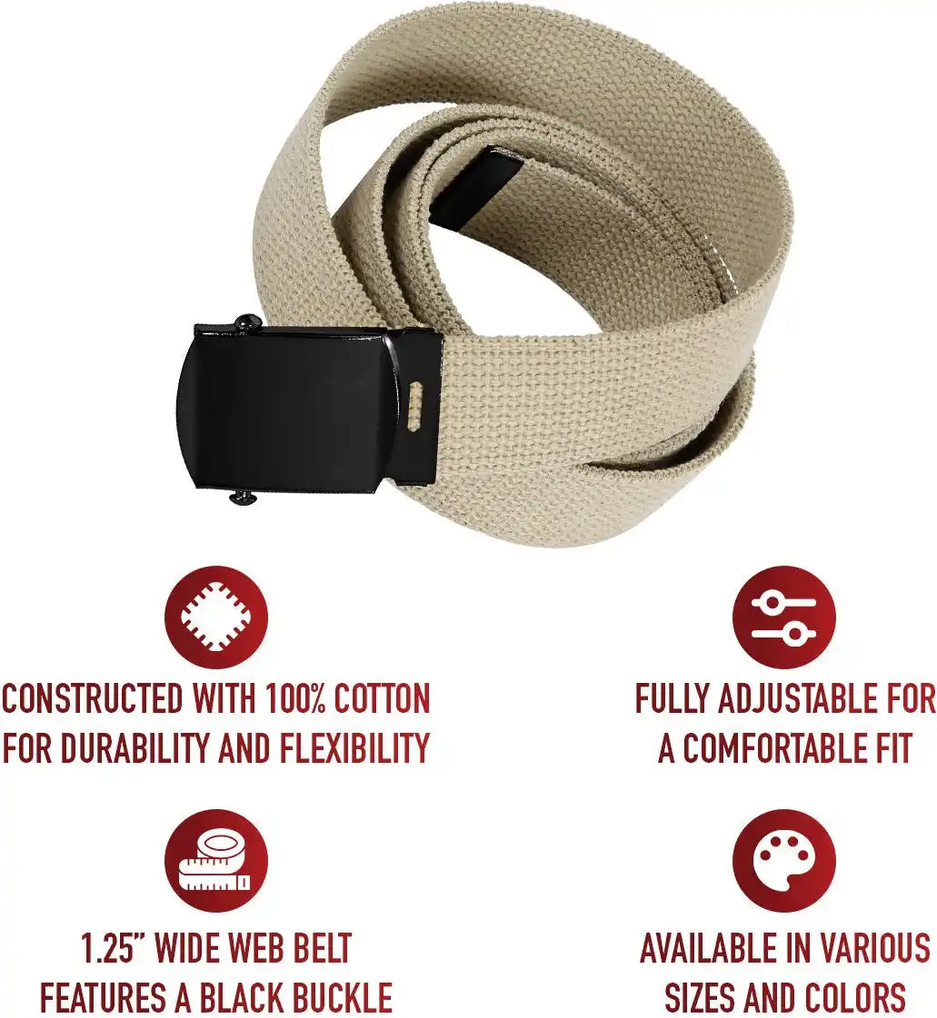 Rothco Web Belt with Buckle