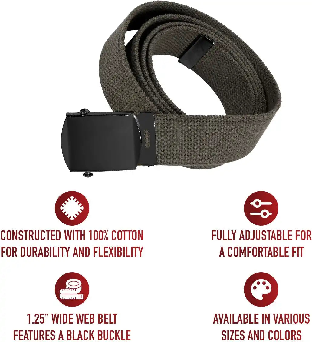 Rothco Web Belt with Buckle