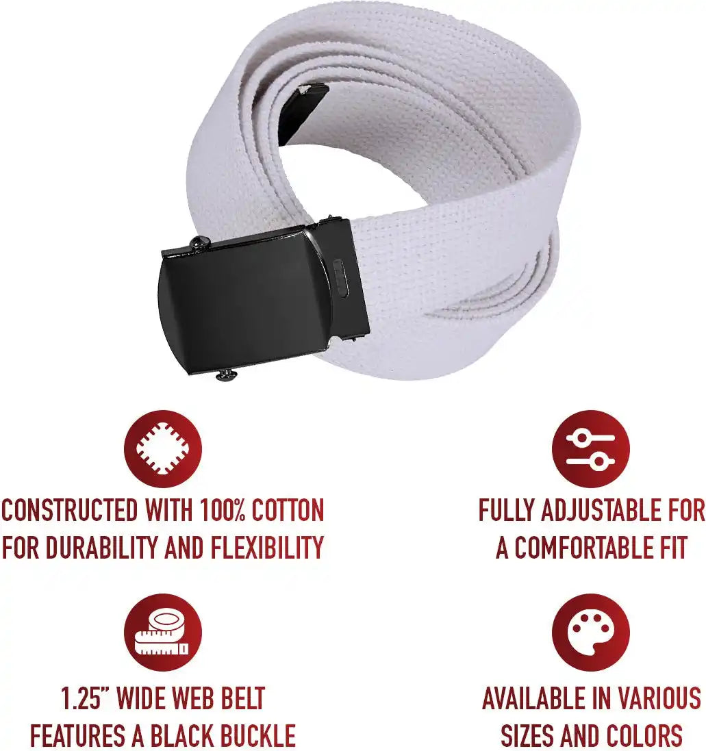 Rothco Web Belt with Buckle