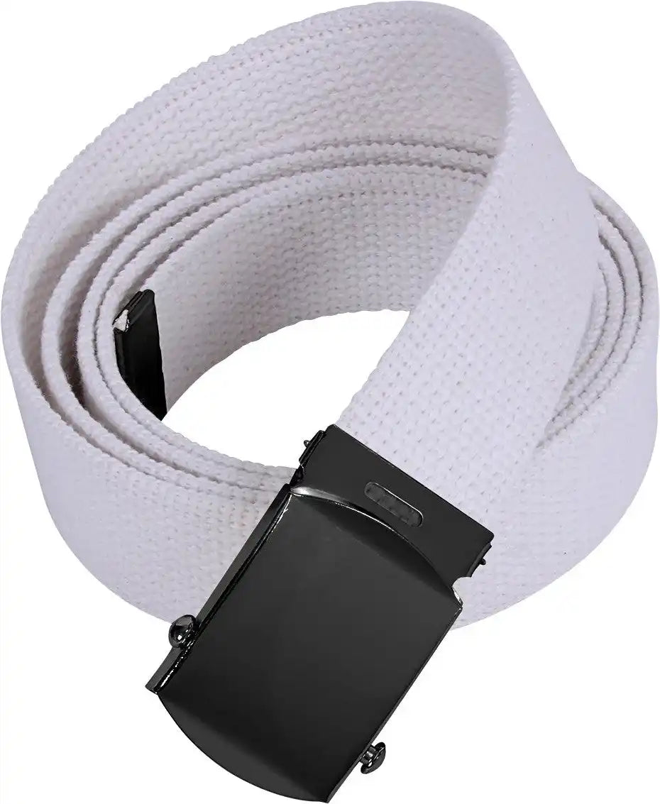 Rothco Web Belt with Buckle White / 54 Inches