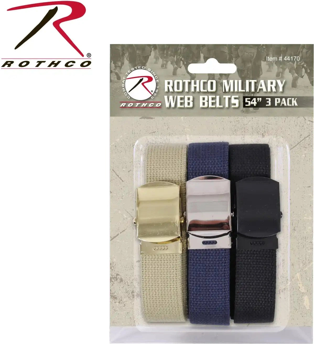Rothco Web Belts in 3 Pack