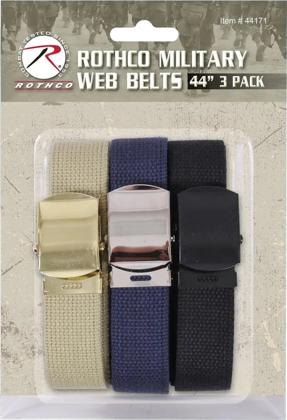 Rothco Web Belts in 3 Pack