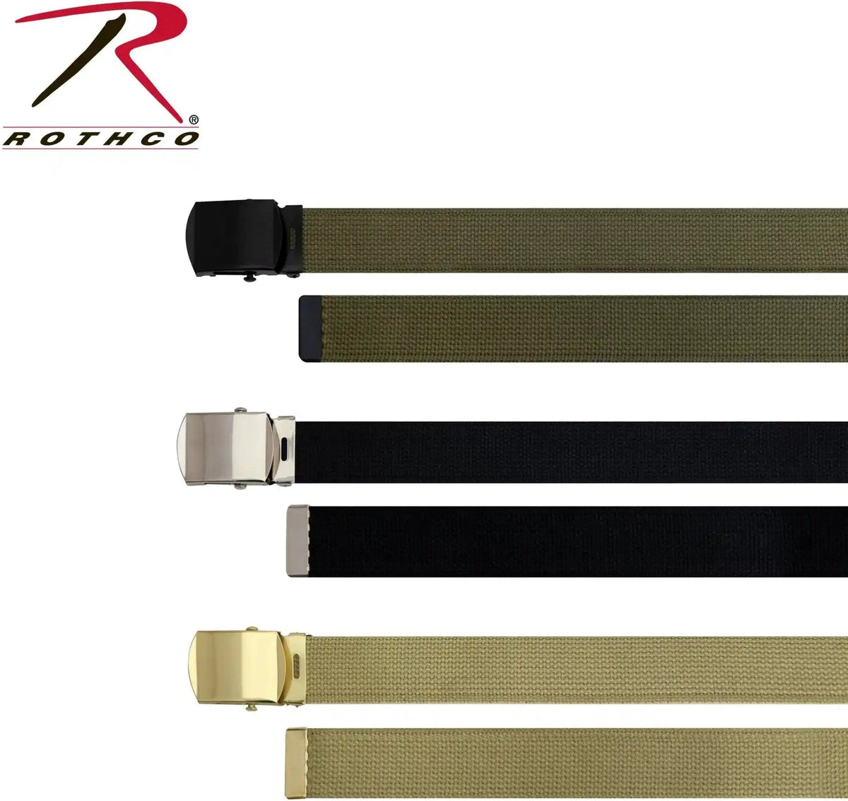 Rothco Web Belts in 3 Pack