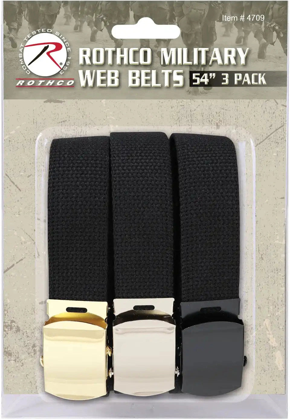 Rothco Web Belts in 3 Pack