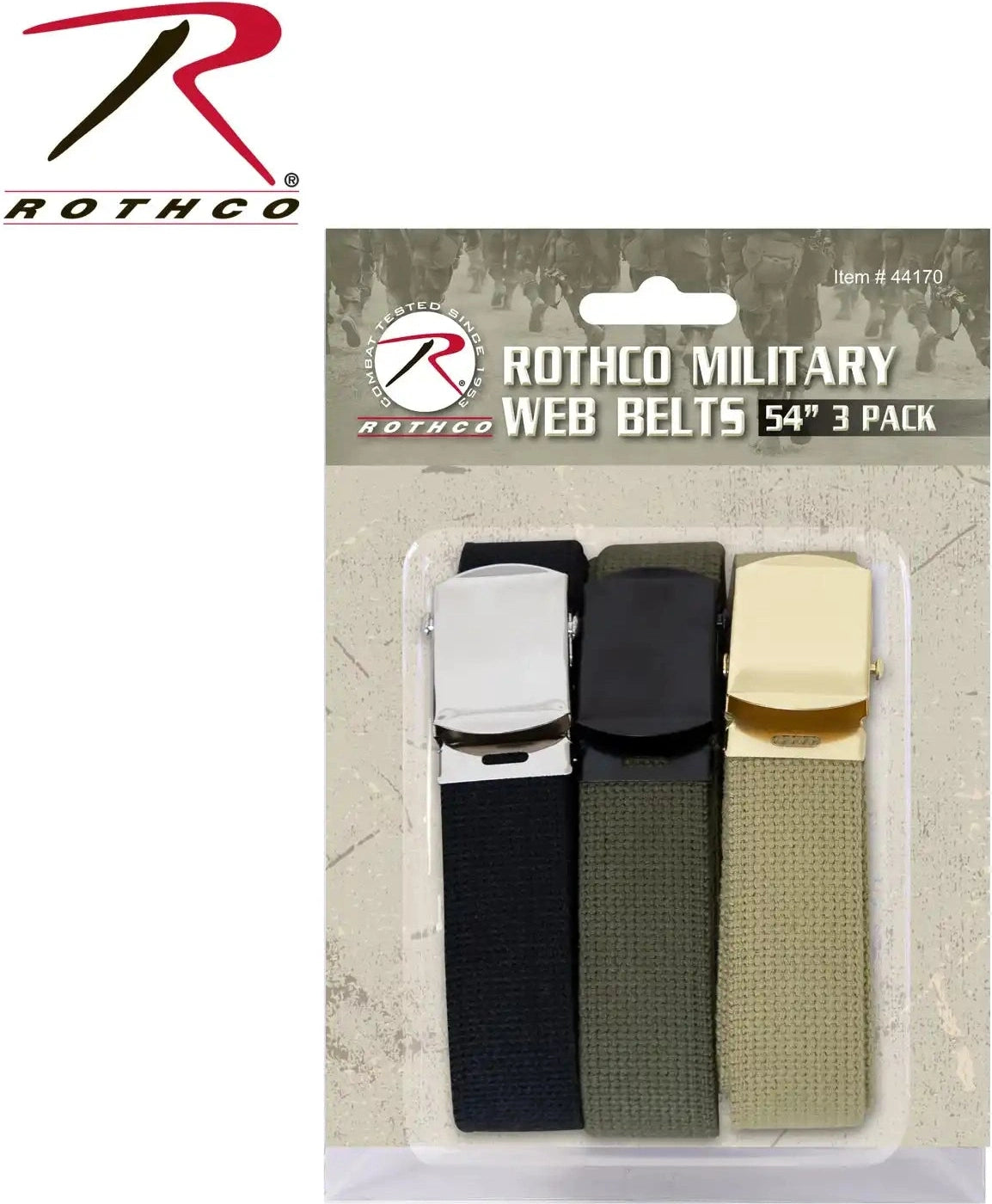 Rothco Web Belts in 3 Pack