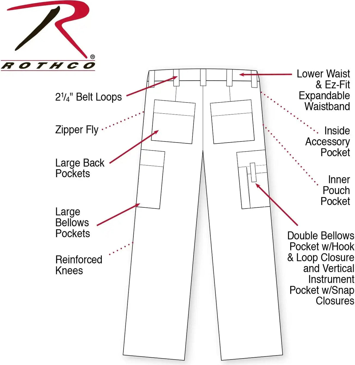 Rothco Womens Emt Pants