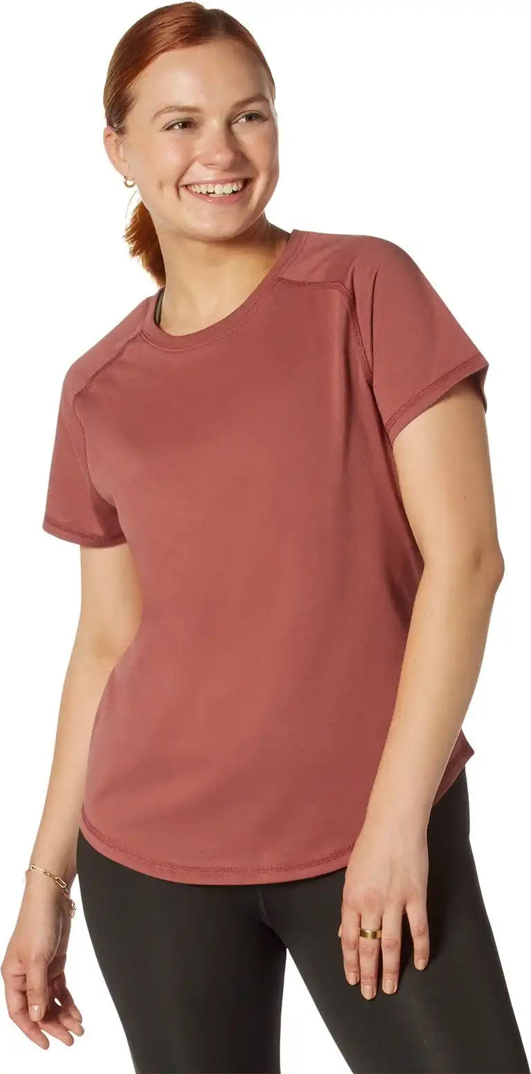 Rothco Womens Essential Raglan Sleeve T-shirt - Terracotta / s