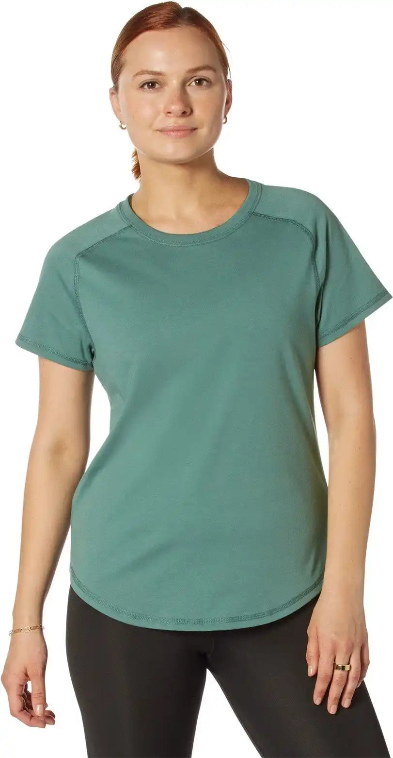 Rothco Womens Essential Raglan Sleeve T-shirt - Vintage Teal / s