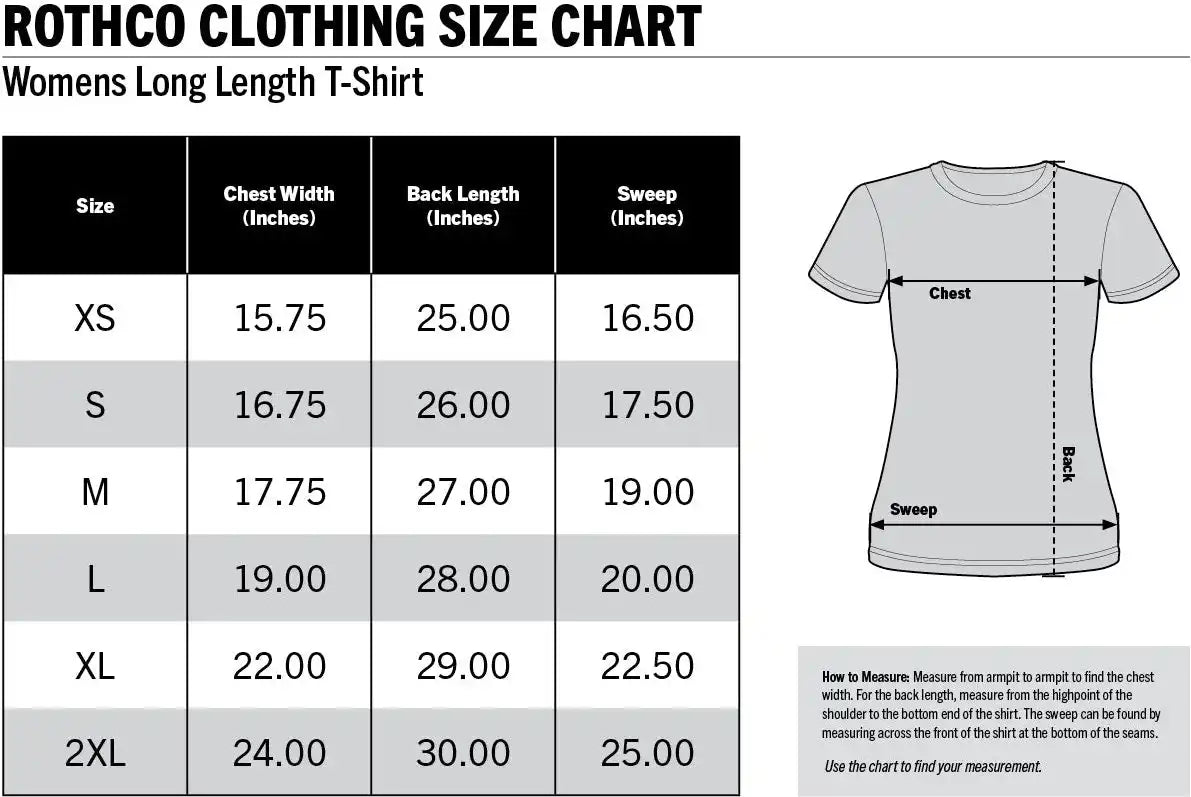 Rothco Womens Long Length Camo T-shirt