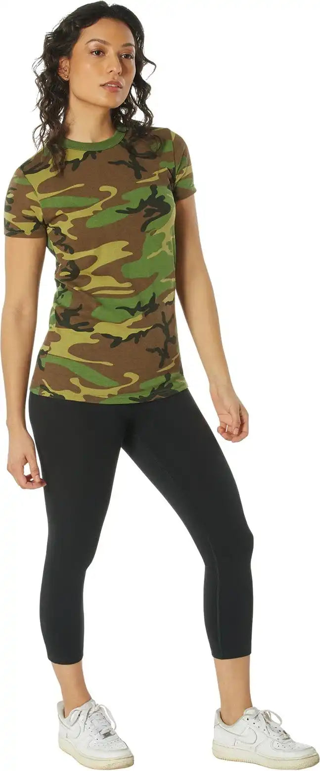 Rothco Womens Long Length Camo T-shirt
