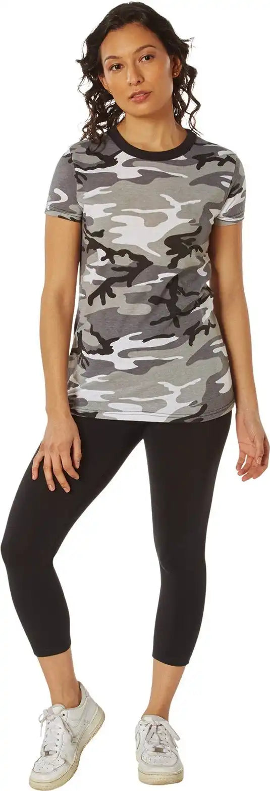 Rothco Womens Long Length Camo T-shirt