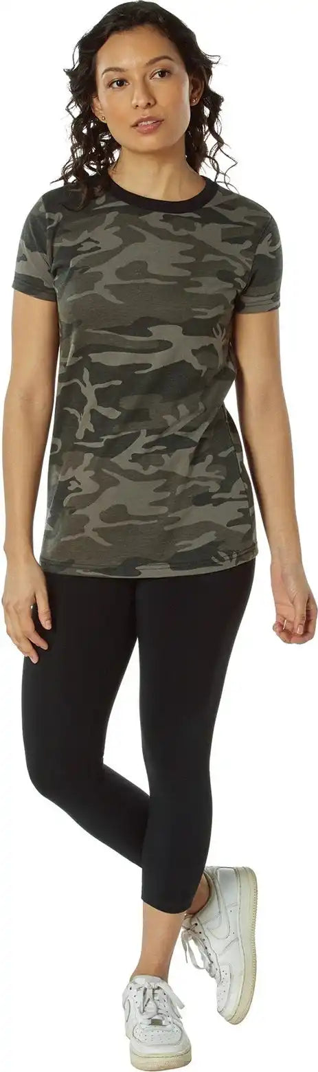 Rothco Womens Long Length Camo T-shirt