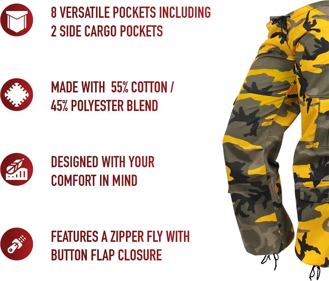 Rothco Womens Paratrooper Colored Camo Fatigues