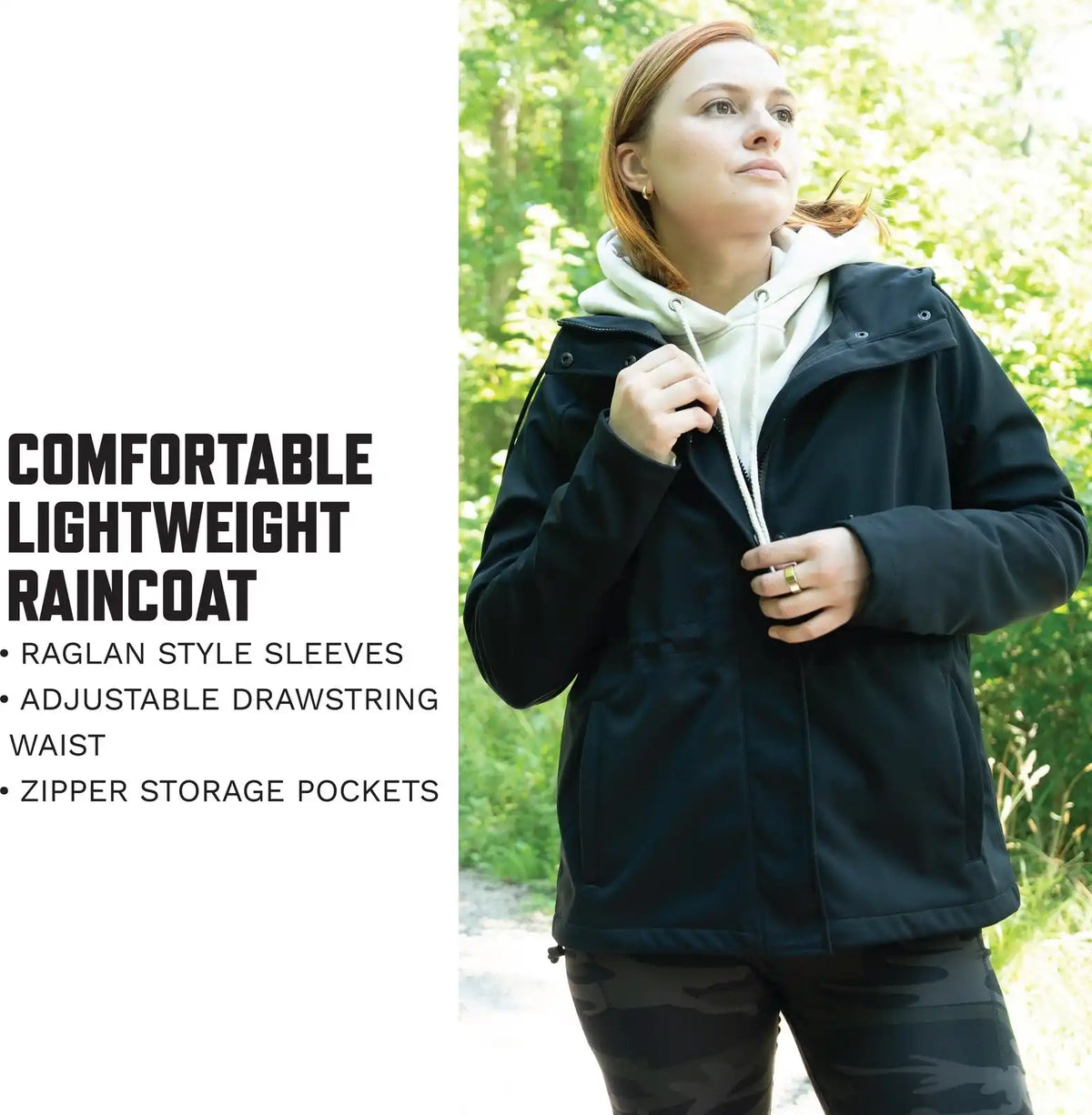 Rothco Womens Shadow Ops Waterproof Rain Jacket