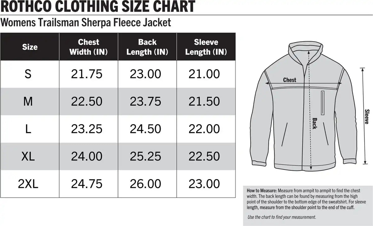 Rothco Womens Trailsman Sherpa Fleece Jacket