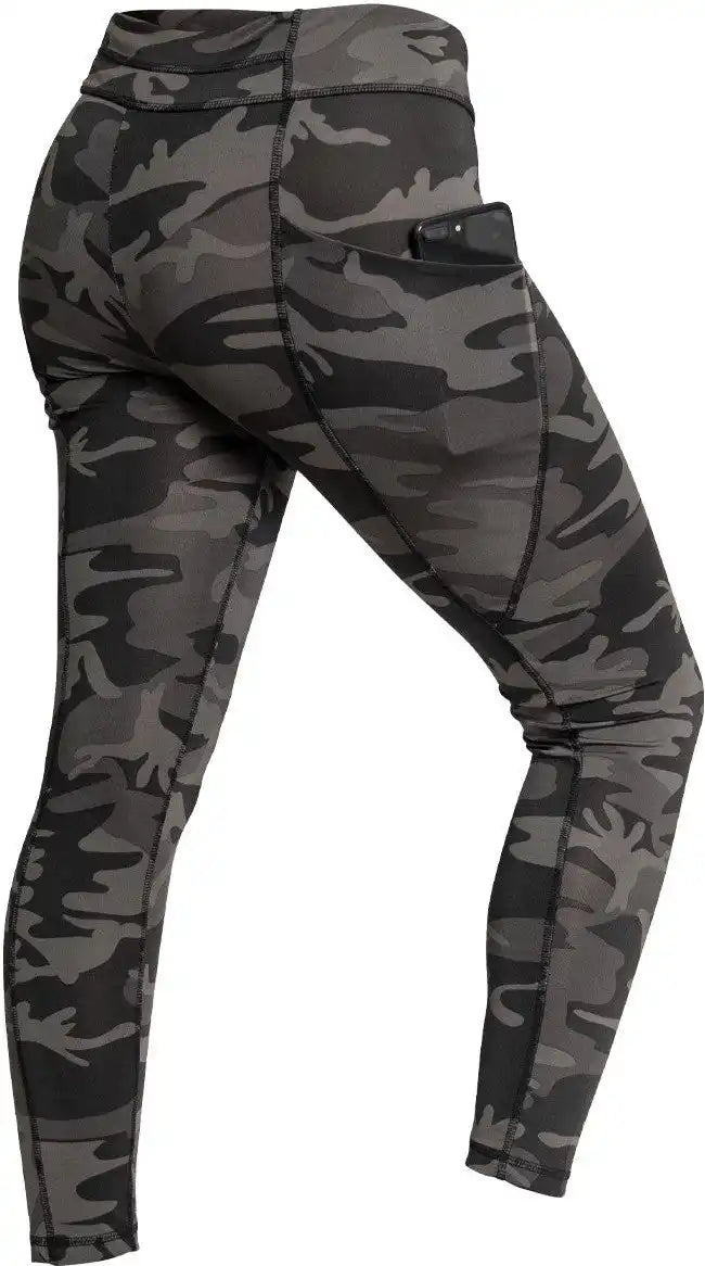 Rothco Womens Workout Performance Camo Leggings with Pockets
