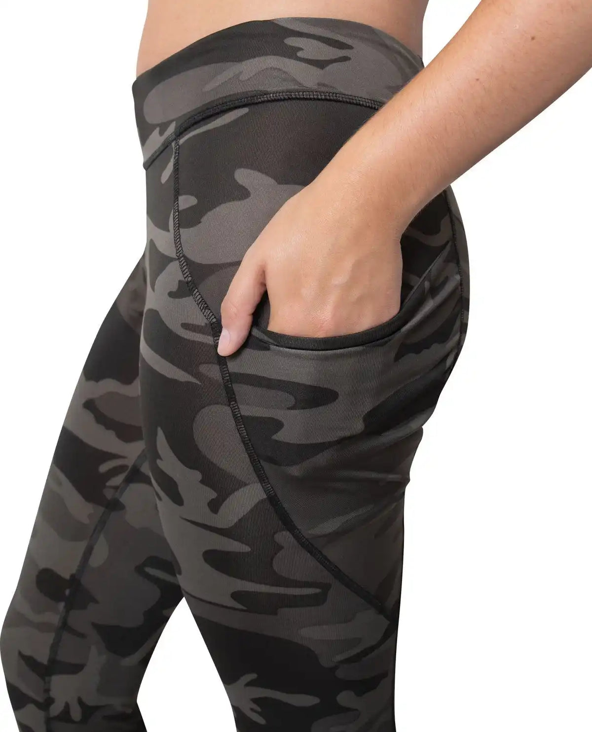 Rothco Womens Workout Performance Camo Leggings with Pockets