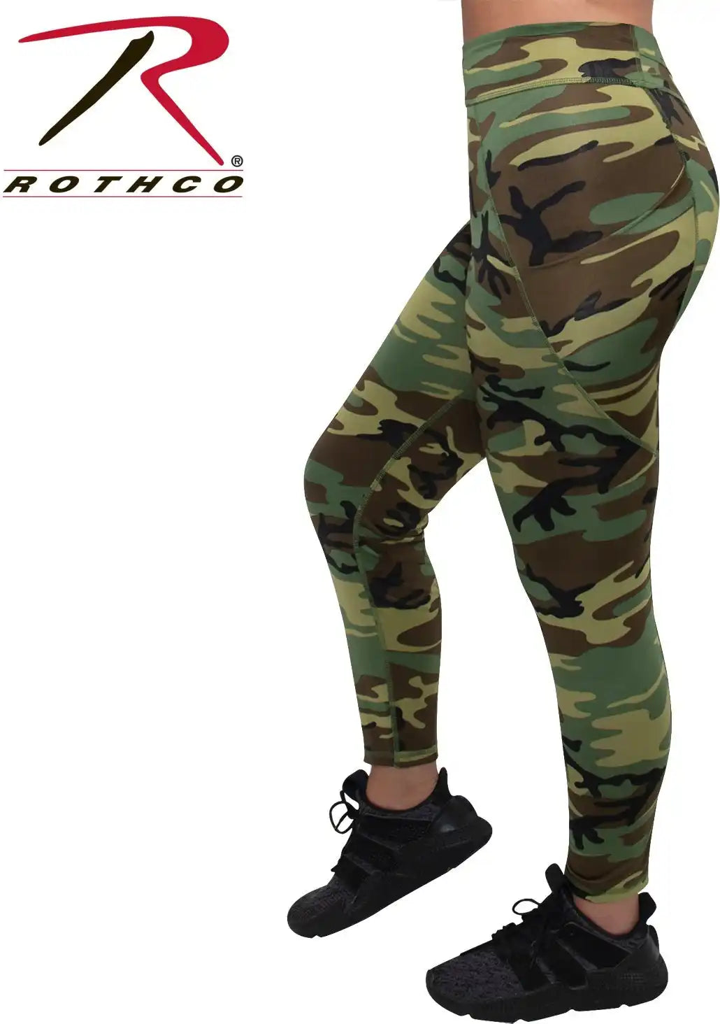 Rothco Womens Workout Performance Camo Leggings with Pockets