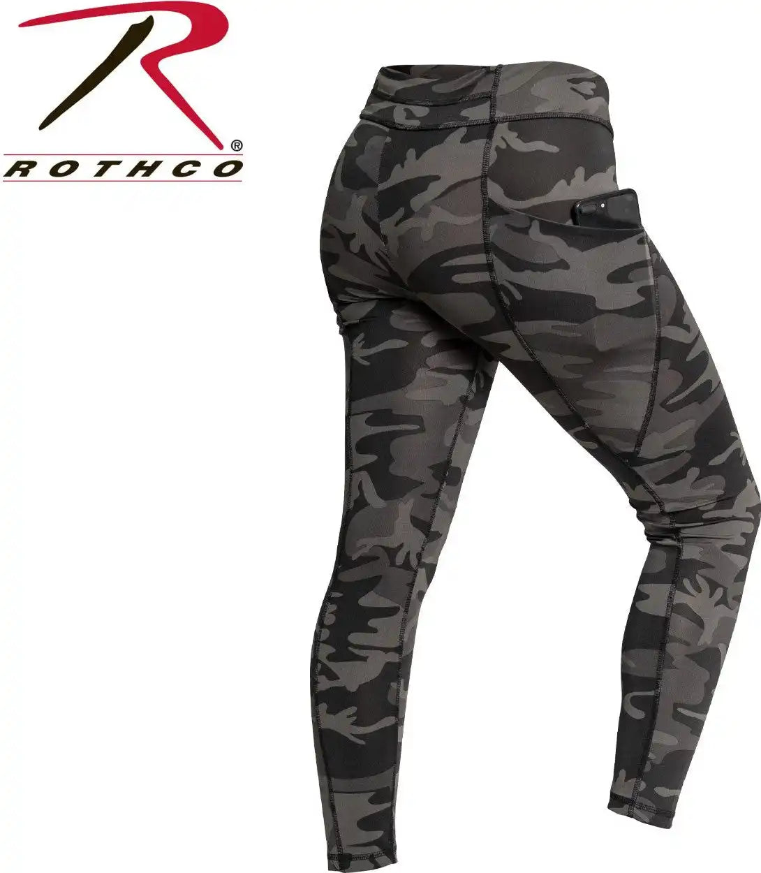 Rothco Womens Workout Performance Camo Leggings with Pockets