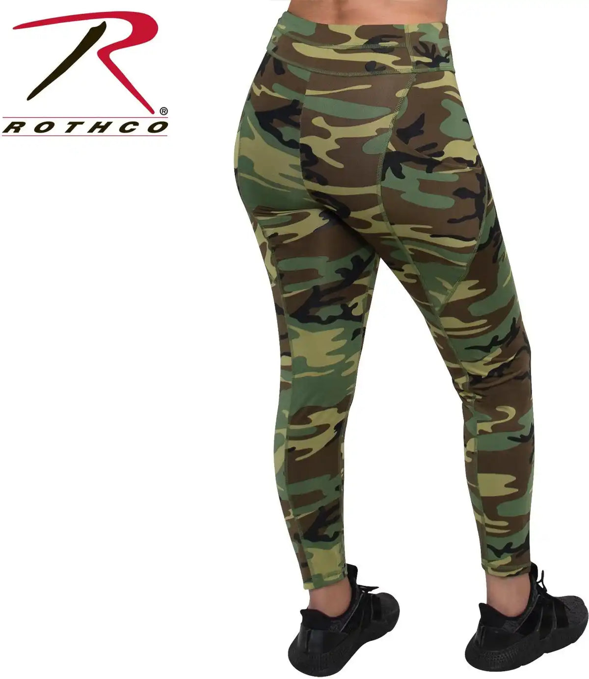 Rothco Womens Workout Performance Camo Leggings with Pockets
