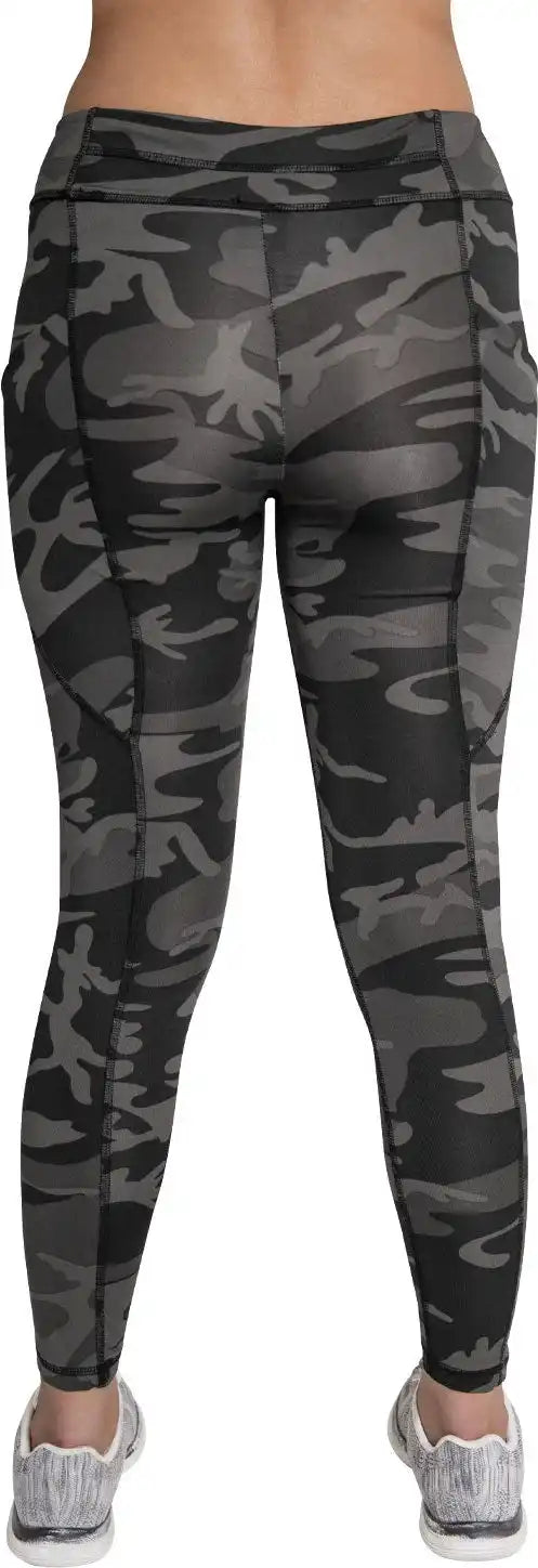 Rothco Womens Workout Performance Camo Leggings with Pockets