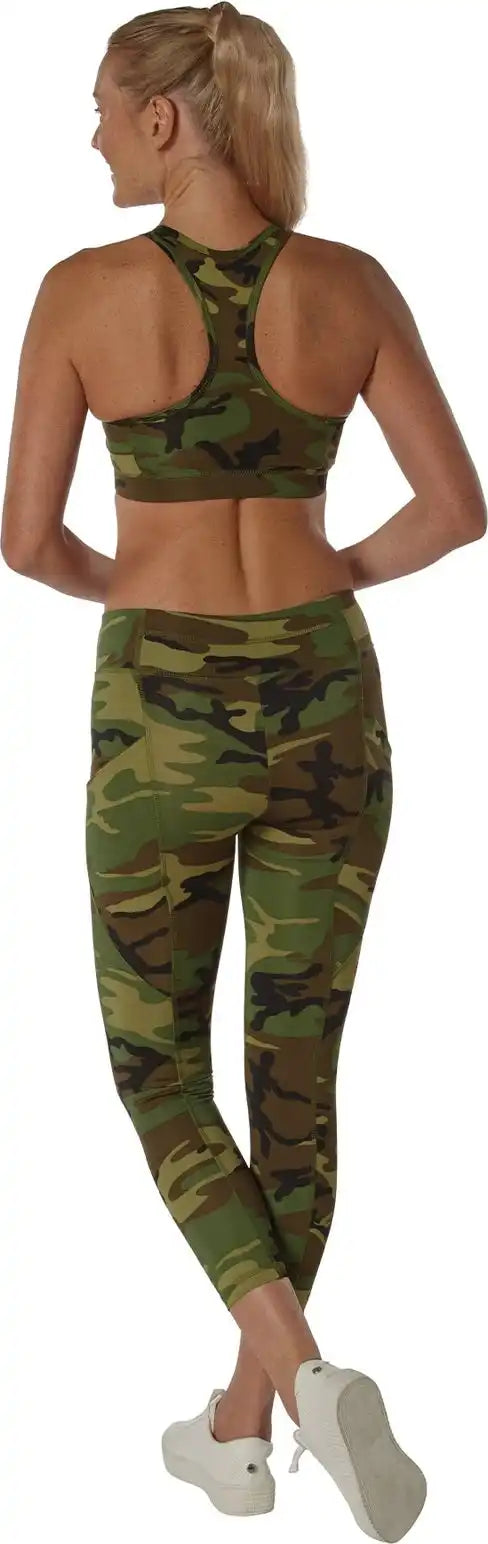 Rothco Womens Workout Performance Camo Leggings with Pockets