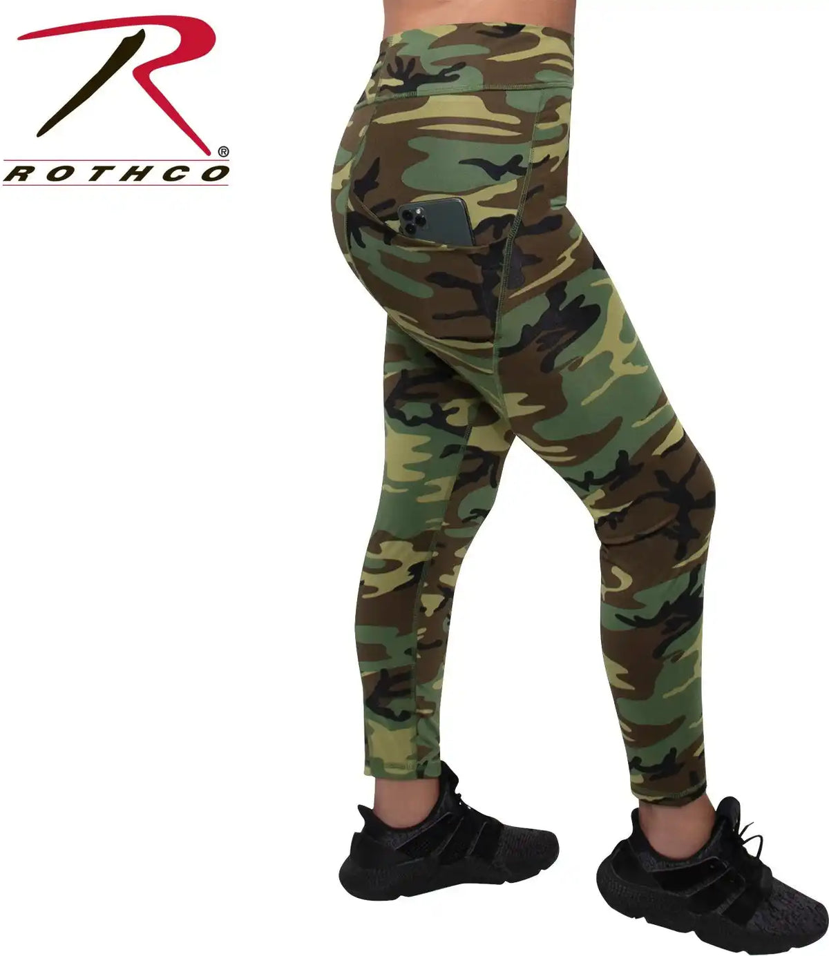 Rothco Womens Workout Performance Camo Leggings with Pockets