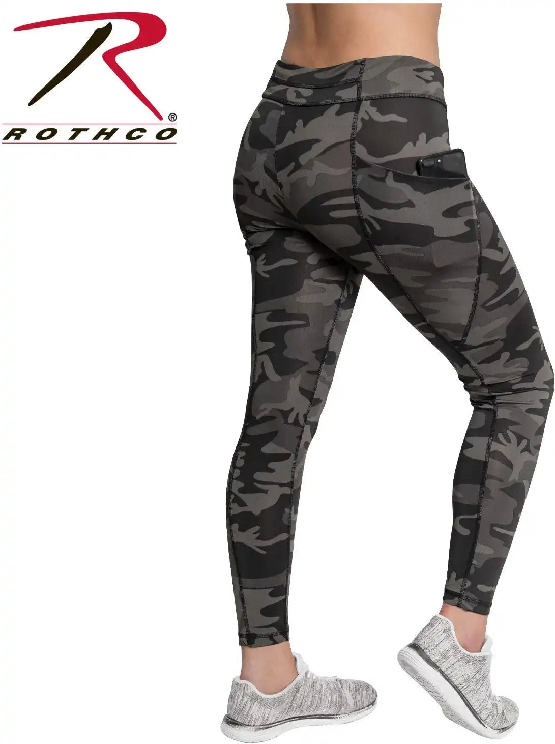 Rothco Womens Workout Performance Camo Leggings with Pockets