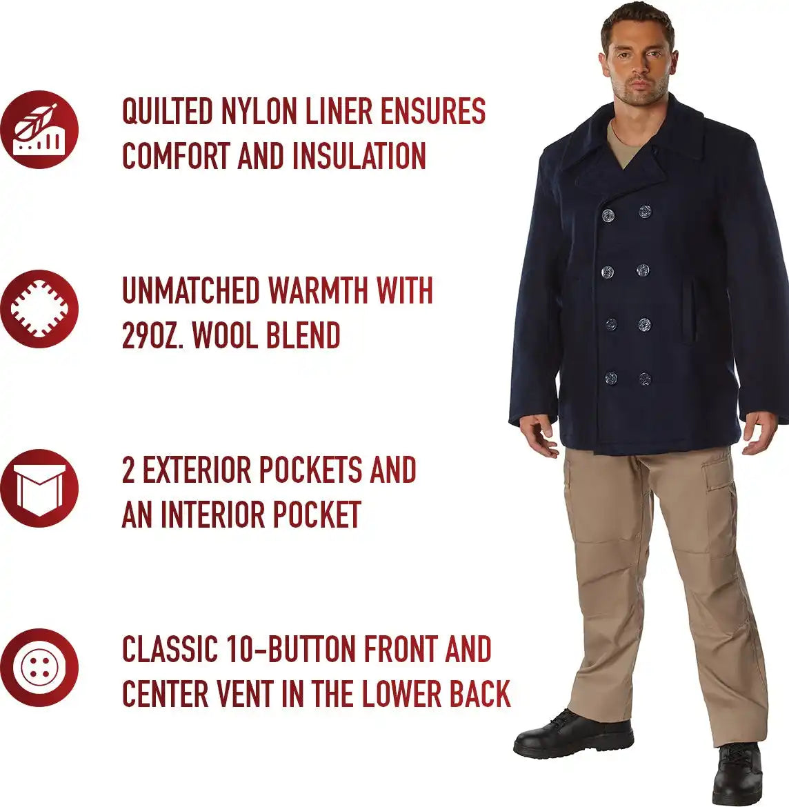 Rothco Wool Pea Coat