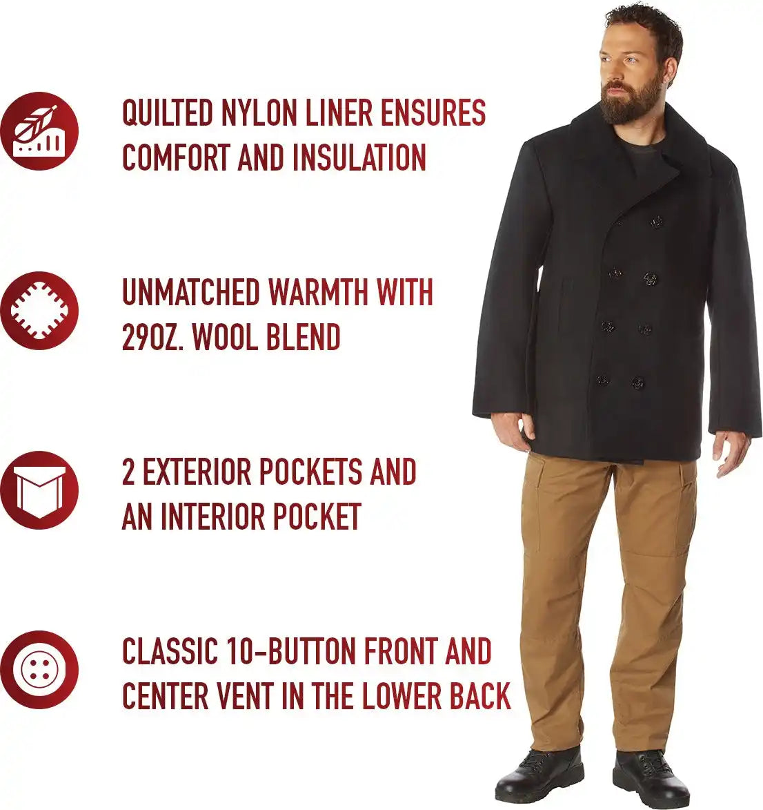 Rothco Wool Pea Coat
