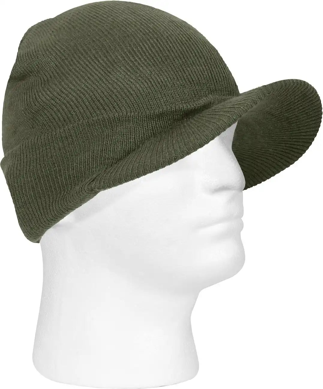 Rothco Wwii M1941 Acrylic Knit Watch Cap with Brim Olive Drab