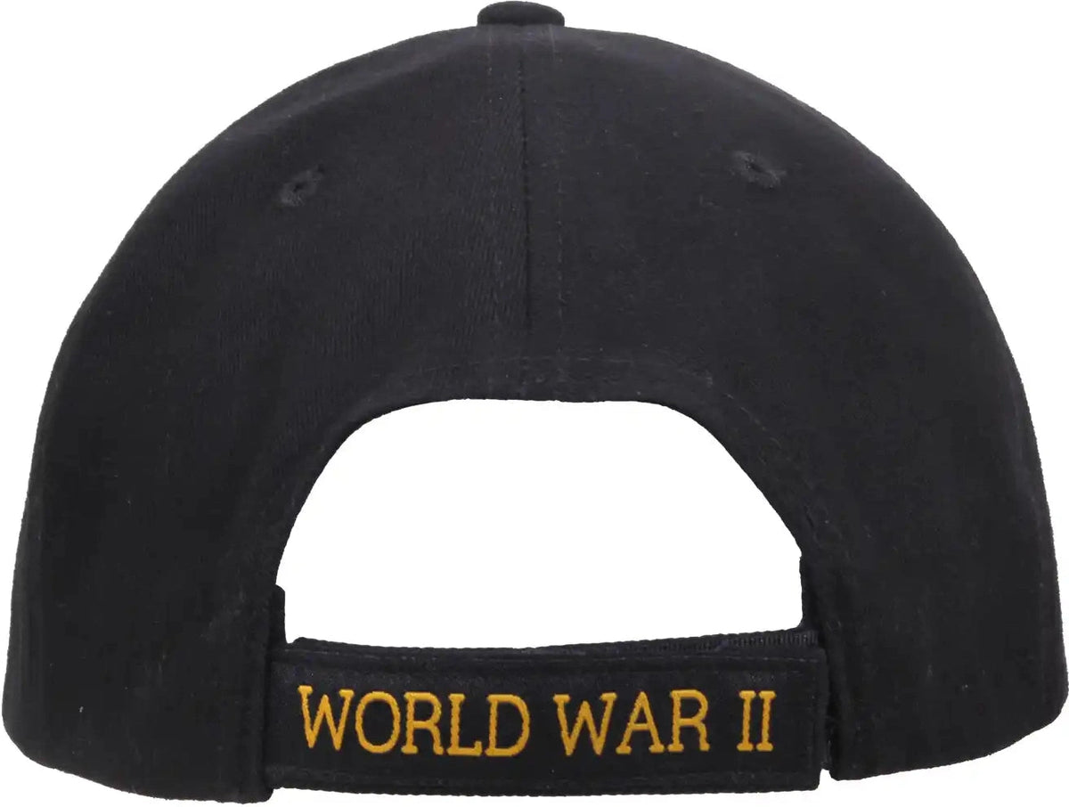 Rothco Wwii Veteran Deluxe Low Profile Cap Black / one Size