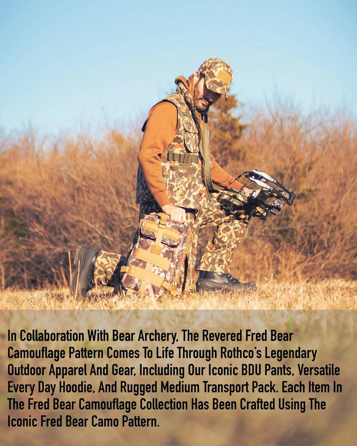 Rothco x Bear Archery Fred Camo Adjustable Boonie Hat