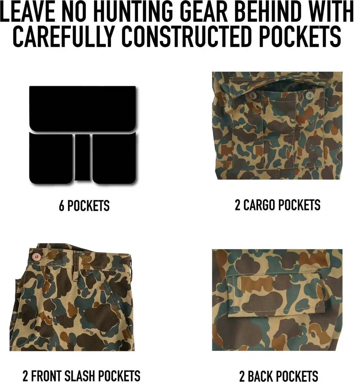 Rothco x Bear Archery Fred Camo Bdu Cargo Shorts