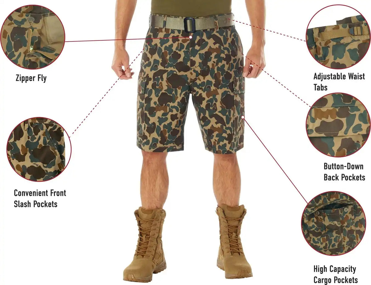 Rothco x Bear Archery Fred Camo Bdu Cargo Shorts