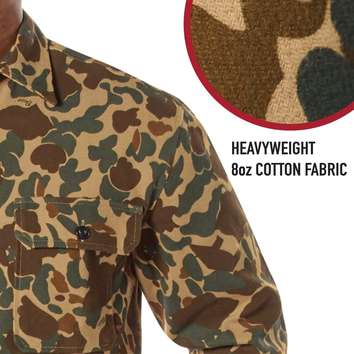 Rothco x Bear Archery Fred Camo Flannel Shirt