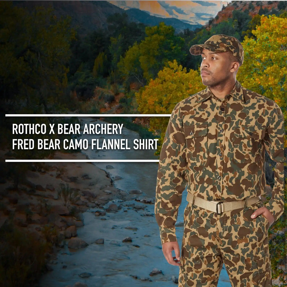 Rothco x Bear Archery Fred Camo Flannel Shirt