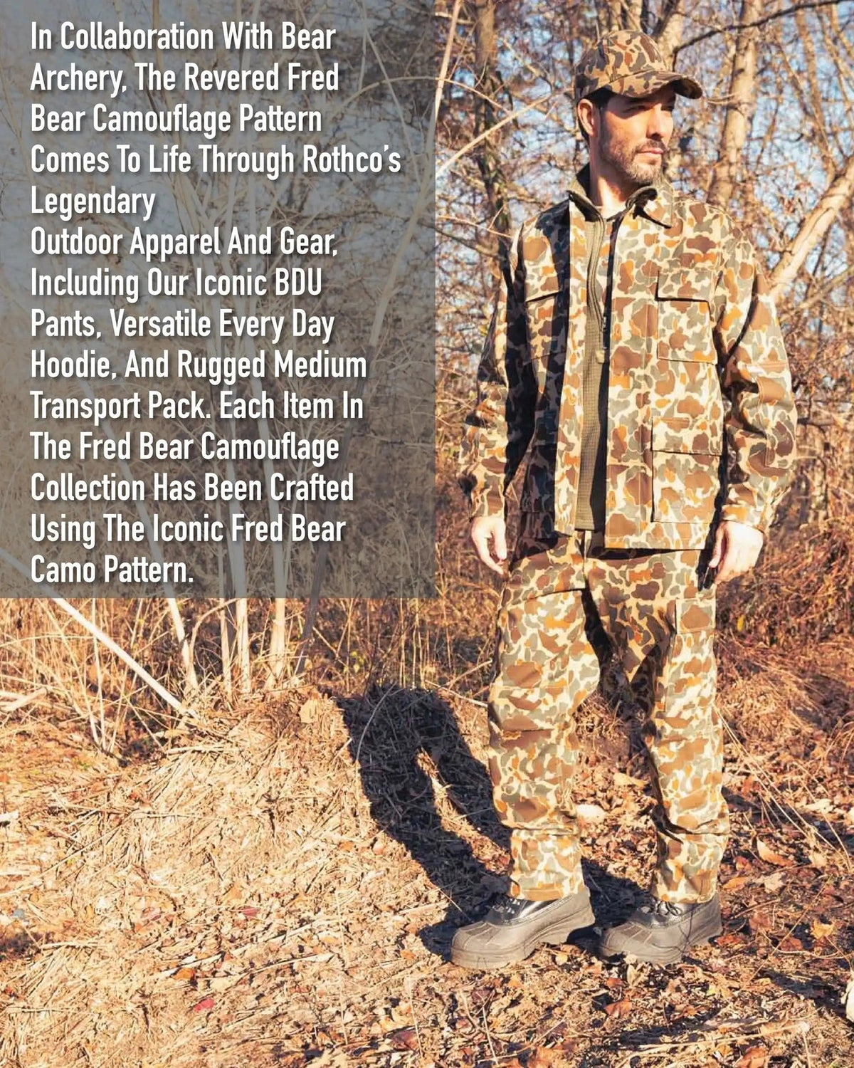 Rothco x Bear Archery Fred Camo Low Profile Cap