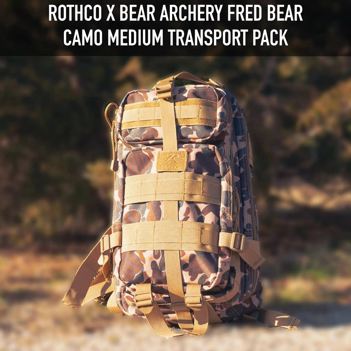 Rothco x Bear Archery Fred Camo Medium Transport Pack