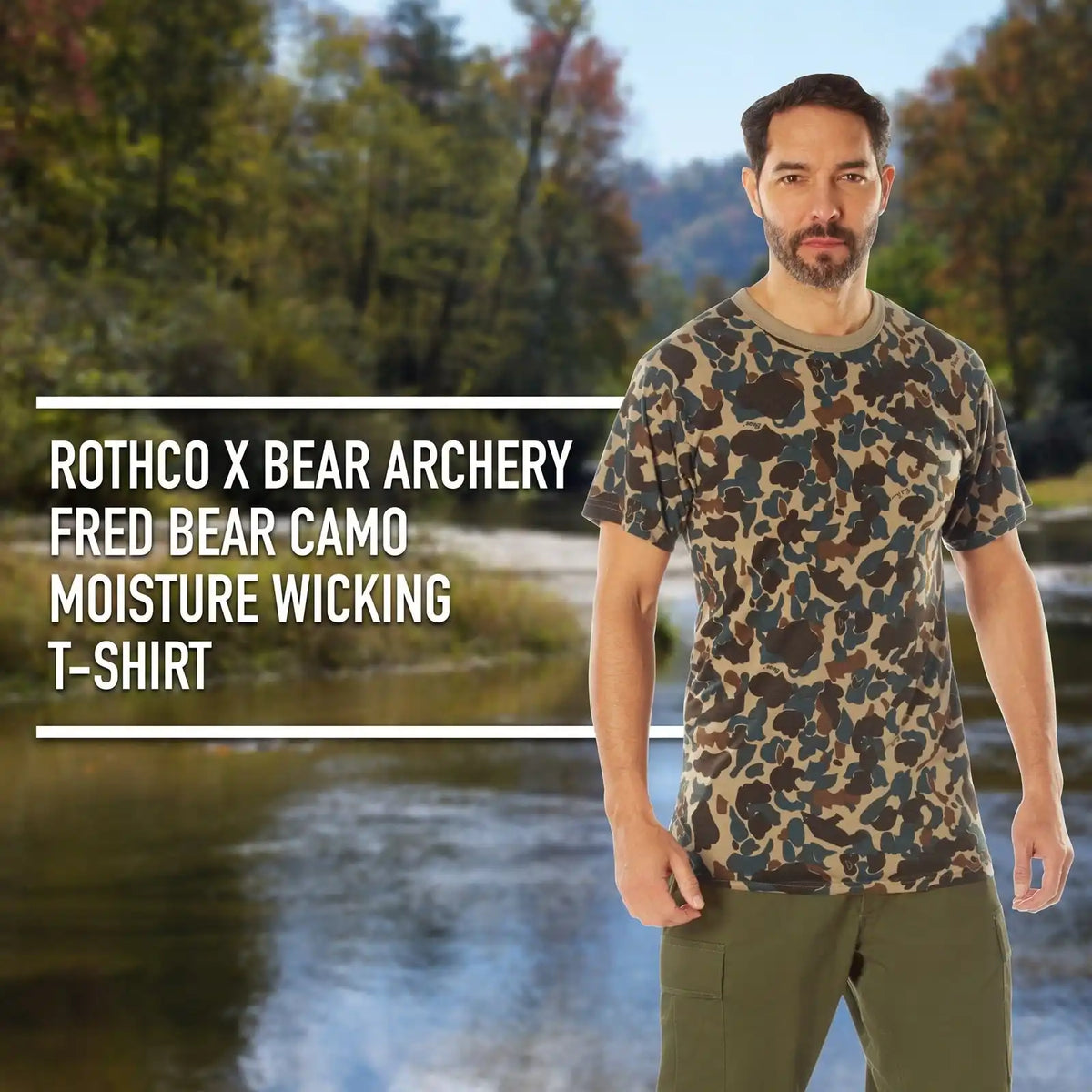 Rothco x Bear Archery Fred Camo Moisture Wicking T-shirt