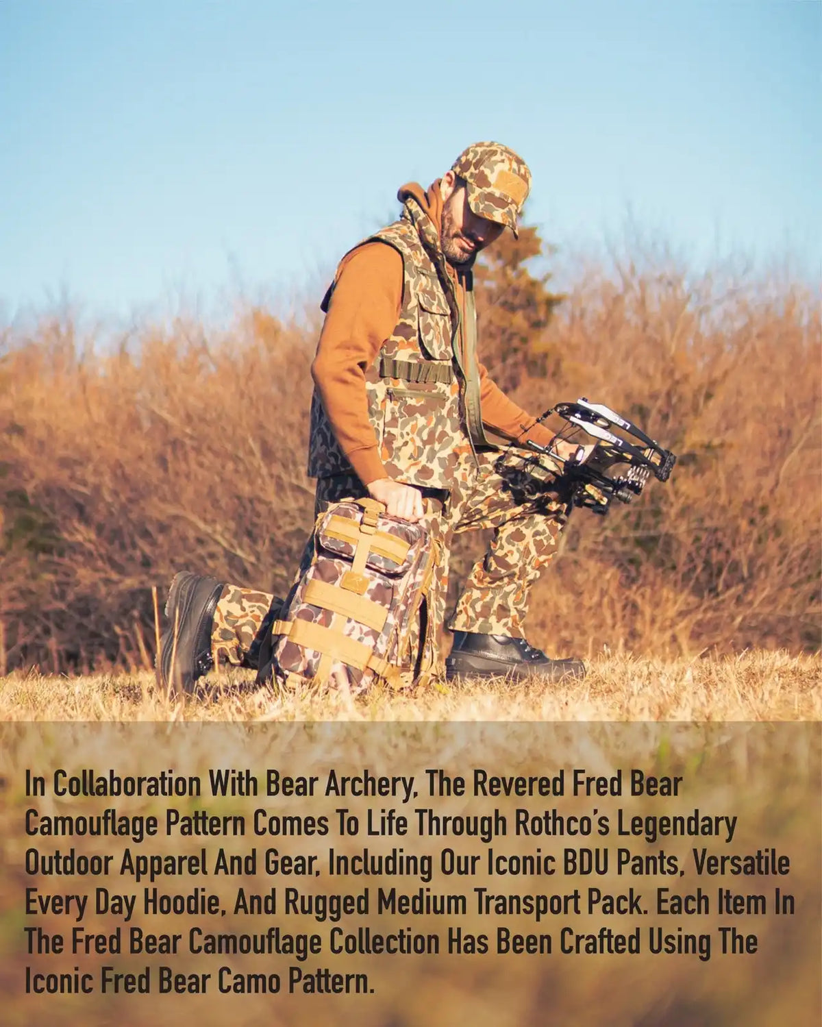 Rothco x Bear Archery Fred Camo Spec Ops Tactical Fleece Jacket